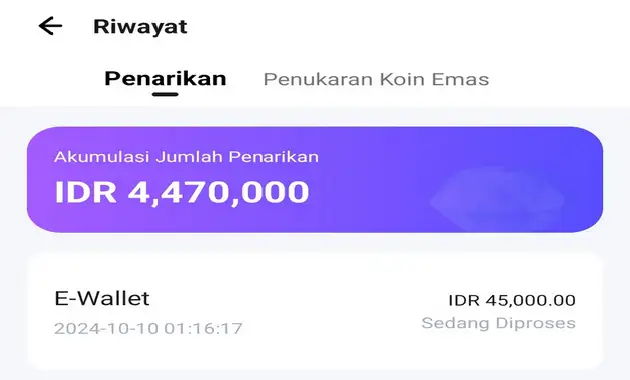 Bukti Penarikan Timo