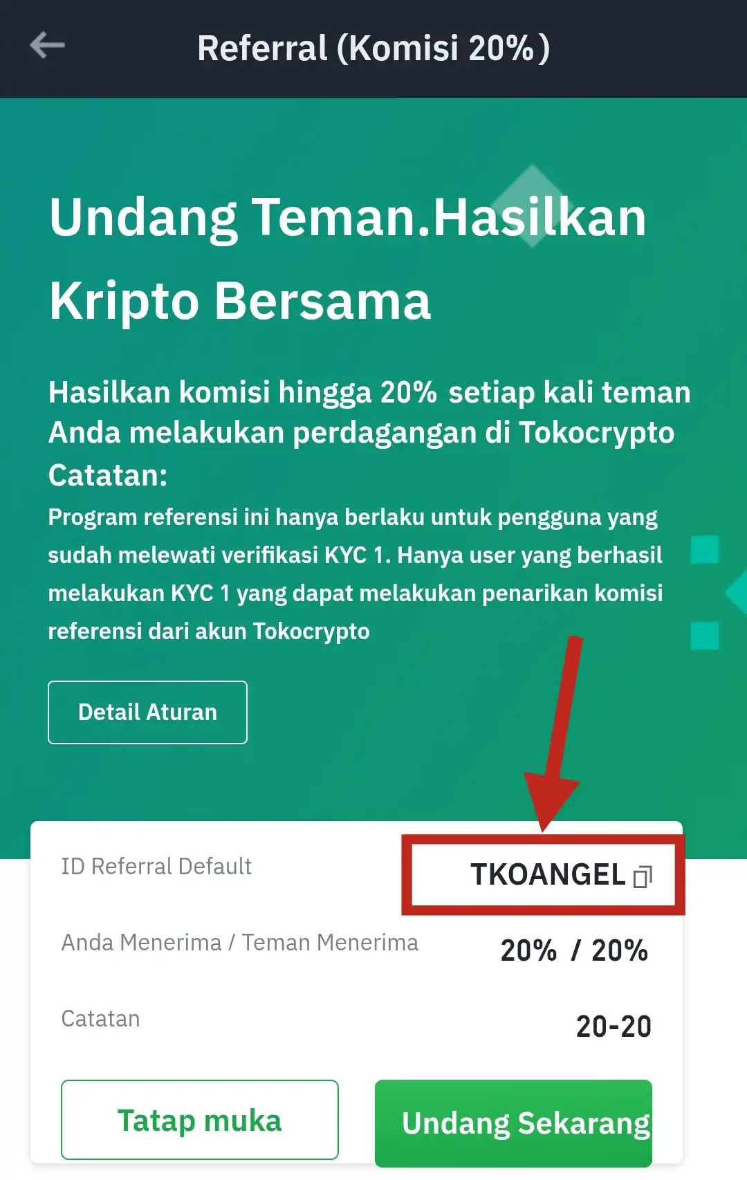 ID Referensi Tokocrypto