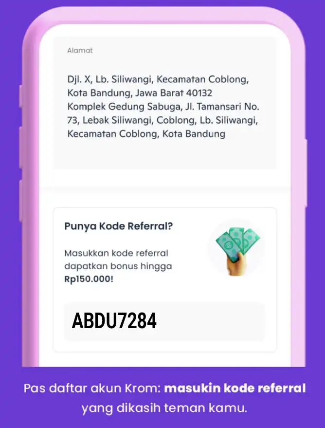 Kode Referral Krom Bank