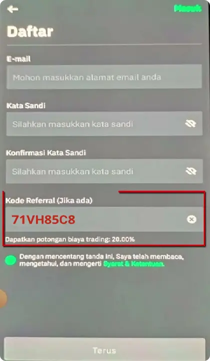 Kode Referral Tokocrypto