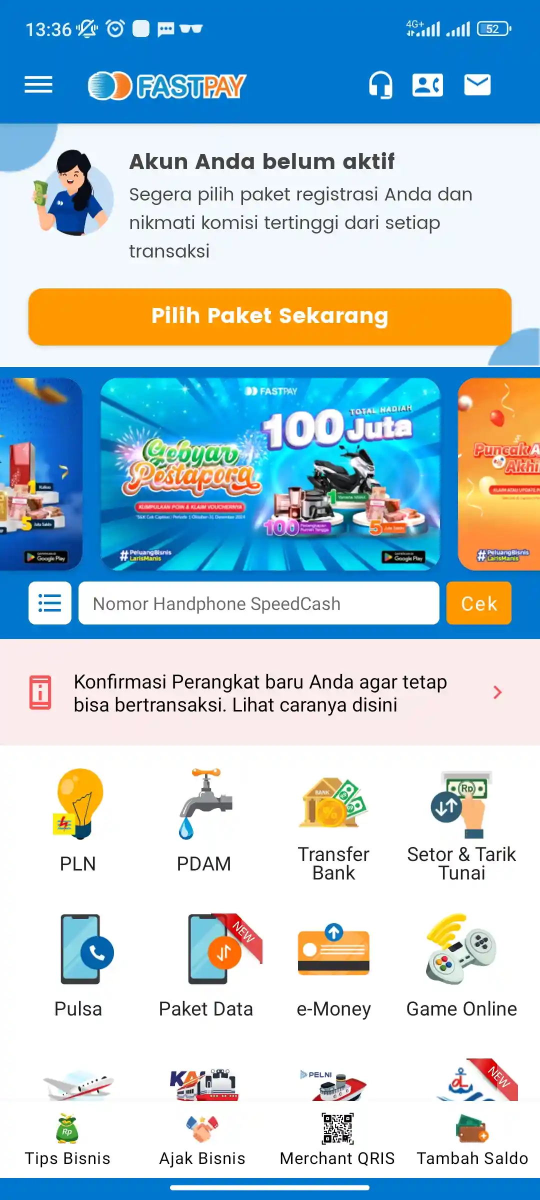 Cara Aktivasi Fastpay ID Mitra