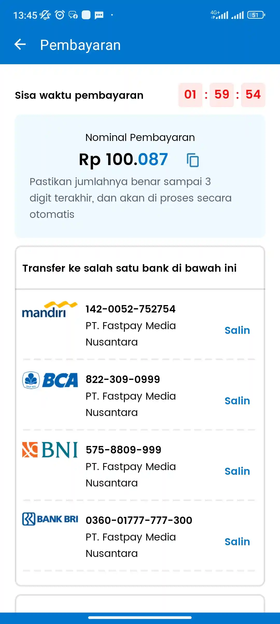 Cara Aktivasi Fastpay